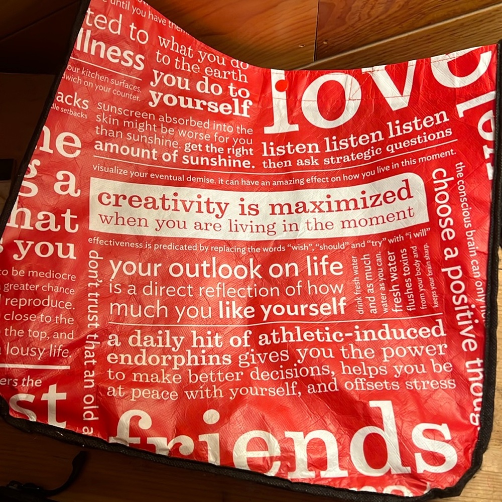 Lululemon Shopping Bag Distressed with Hole Usable for Projects or Repair